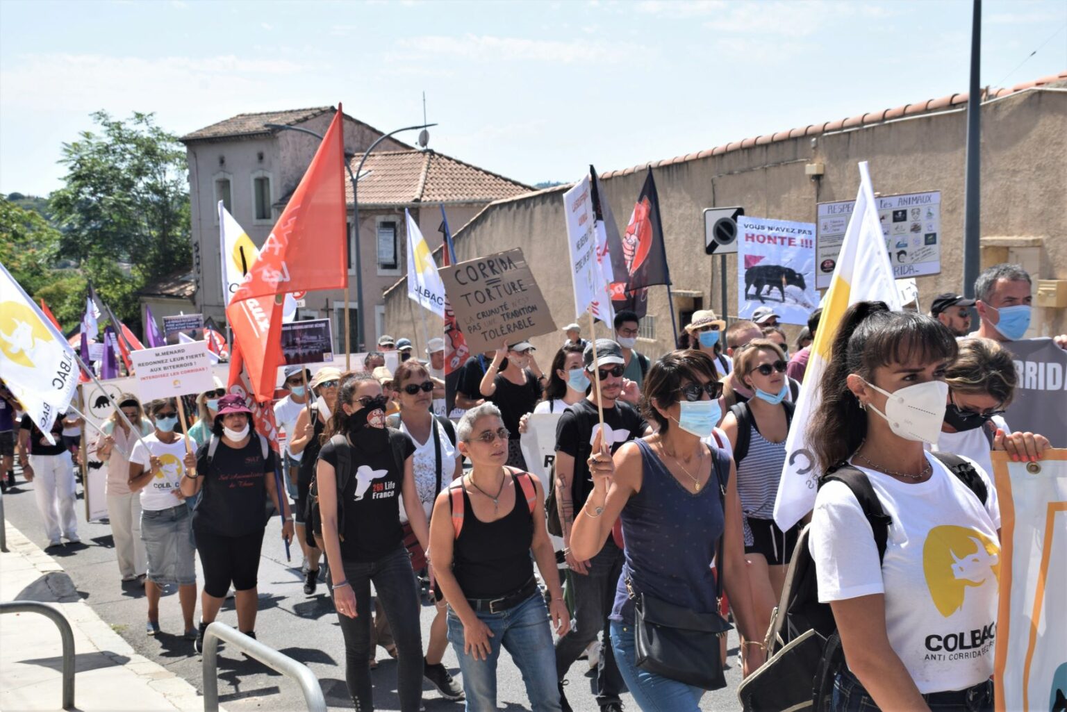 Manifestation Anti corrida / Féria – 14 août 2021 - Colbac