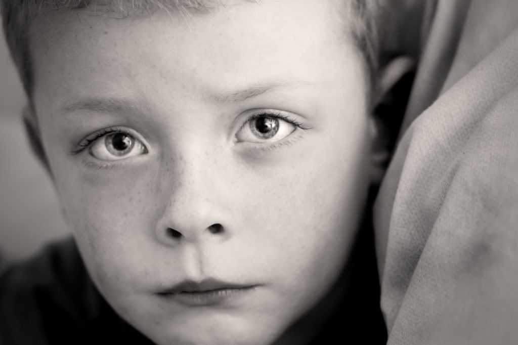 un visage d'enfant