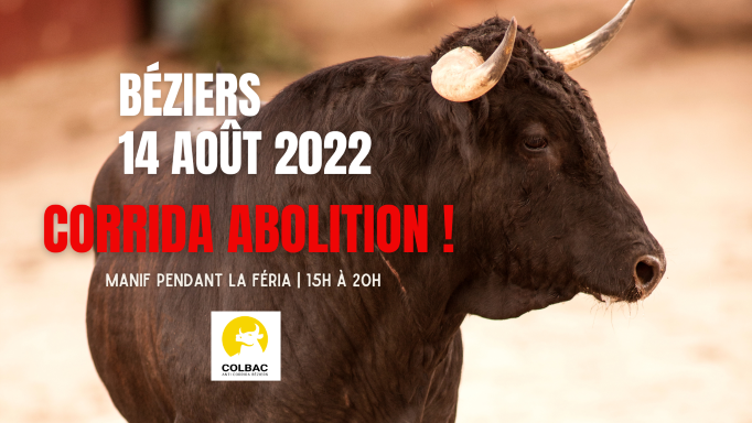 CORRIDA ABOLITION ! Manif pendant la féria 2022